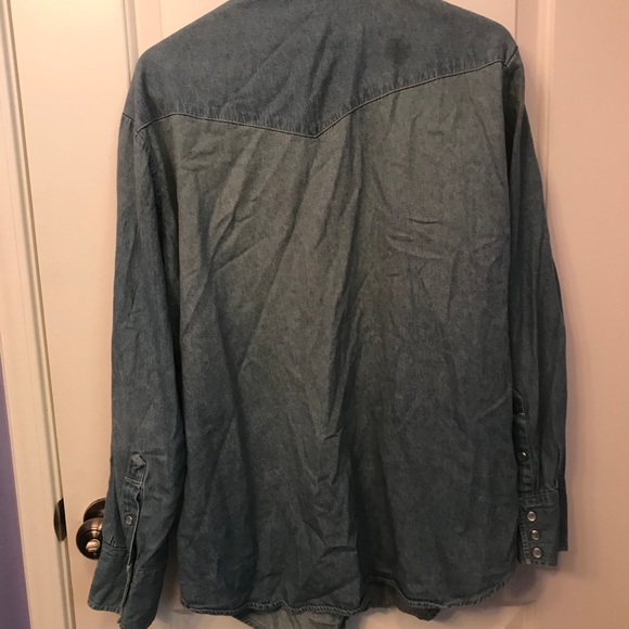 Long Sleeve Shirt with Jean Look - Picture 3 of 3